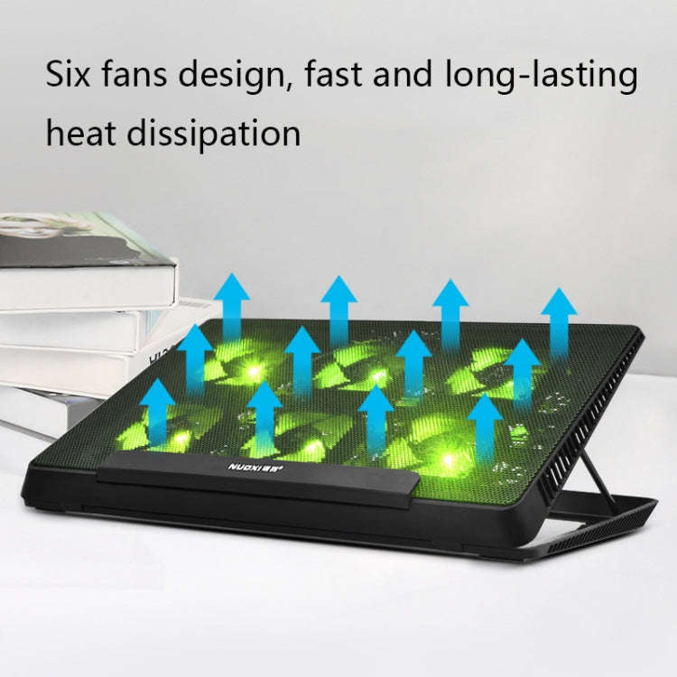 NUOXI H8 Metal Mesh Laptop Cooling Base, H8 6-Fans