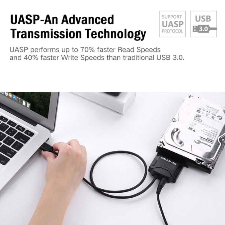 SATA To USB3.0 Easy Drive Cable External 2.5 / 3.5 Inch Hard Drive Adapter Cable
