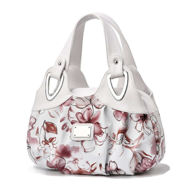 722 Women Soft Leather Handbag, Green handle Lily, Green Handle Rose, White Handle Green Flower, ...