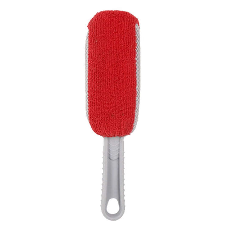 Car Wash Brush Soft Hub Multi-Function Dust Removal Tool, Red White Air Outlet Brush, Red Gray Ai...