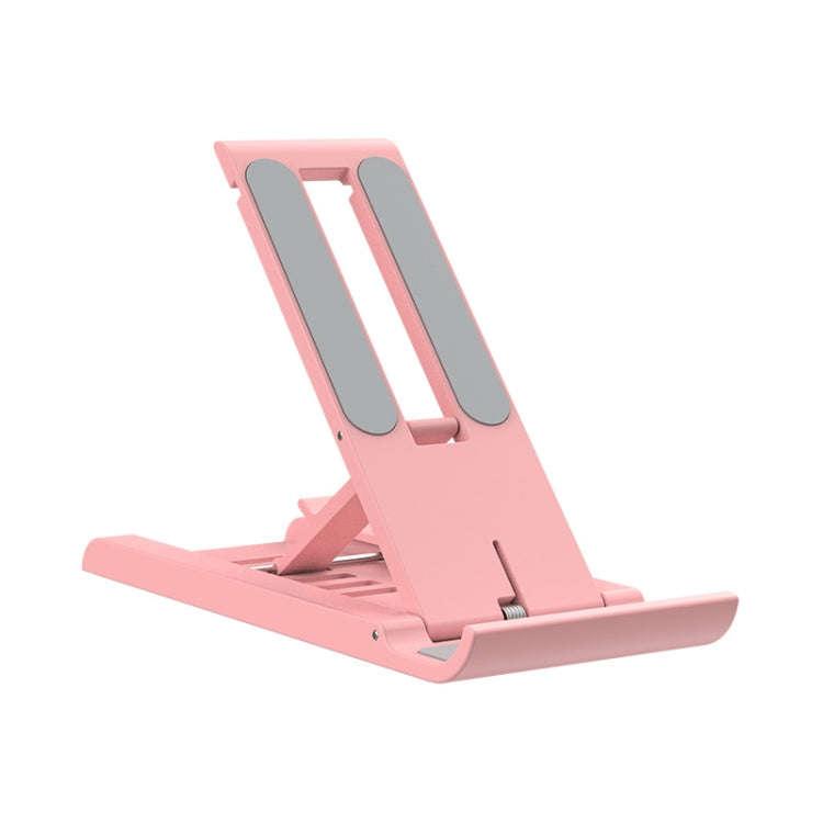 2 PCS K30 Multi-speed Adjustment Desktop Mobile Phone Bracket Notebook Folding Bracket, Pink, Whi...