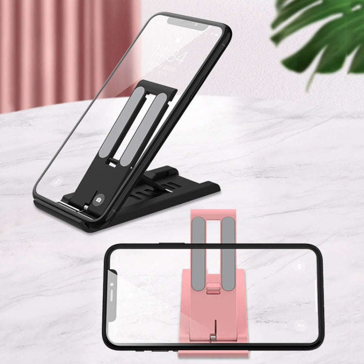 2 PCS K30 Multi-speed Adjustment Desktop Mobile Phone Bracket Notebook Folding Bracket, Pink, Whi...