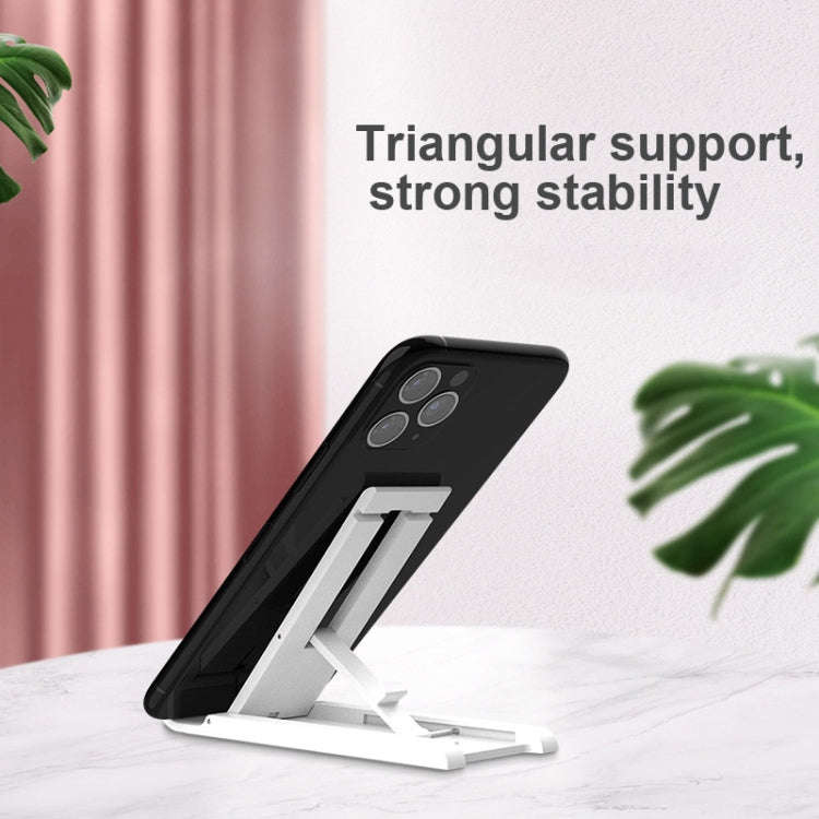 2 PCS K30 Multi-speed Adjustment Desktop Mobile Phone Bracket Notebook Folding Bracket, Pink, Whi...