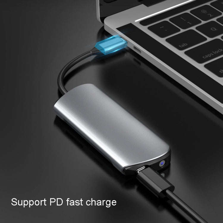 Type-C Extension Dock 8 In 1 Laptop Converter USB HUB Hub, USB HUB