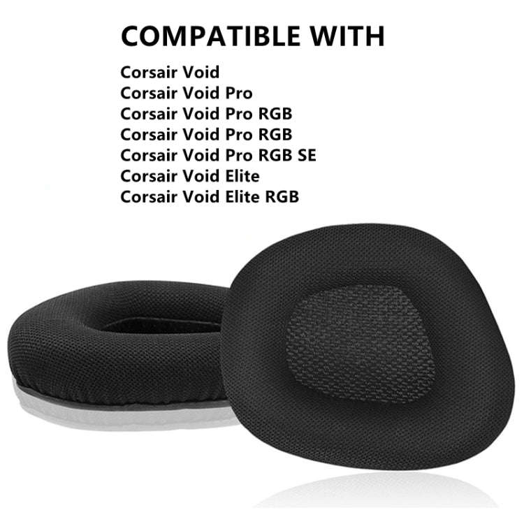 2 PCS Replacement Earpads for Corsair Void Pro Elite,Style:, Head Beam Pad, Black Protein Leather...