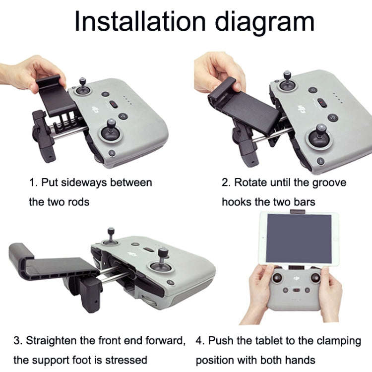 Remote Control Tablet Extension Bracket For DJI Mavic 3 / Air 2 / Air 2S / Mini 2, Style:, Small,...