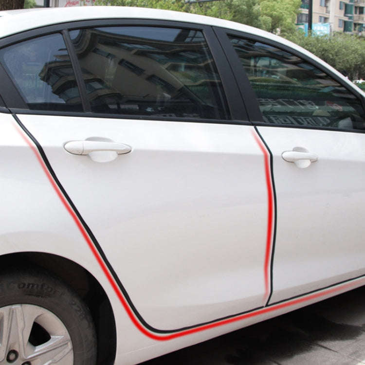 5m U-shaped Non-stick Car Rubber Seal Bumper, Black, White, Grey, Blue, Red