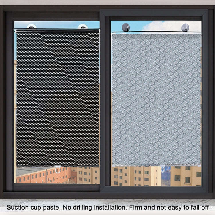 Suction Cup Car Shade Curtain Window Telescopic Roller Blind, Size: 50x125cm Silver Laser, 50x125...