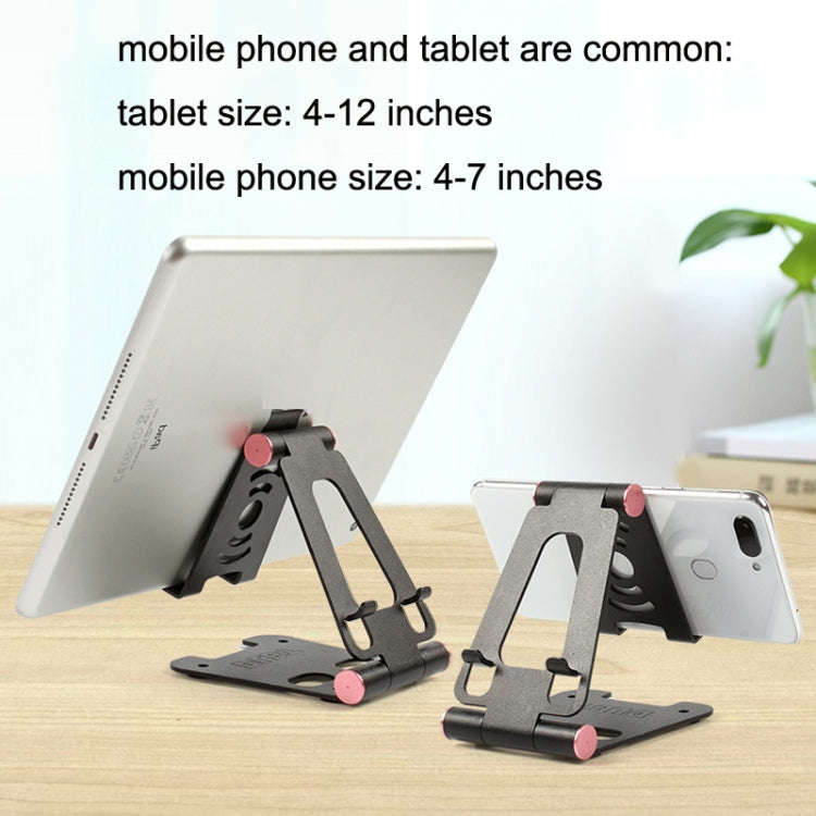 XY-02 Folding Live Aluminum Alloy Desktop Tablet Computer Mobile Phone Bracket, Blue, Gold, Silve...