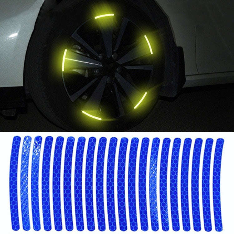 10pcs /Set Car Wheel Reflective Stickers 3D Personal Decoration Tire Warning Stickers