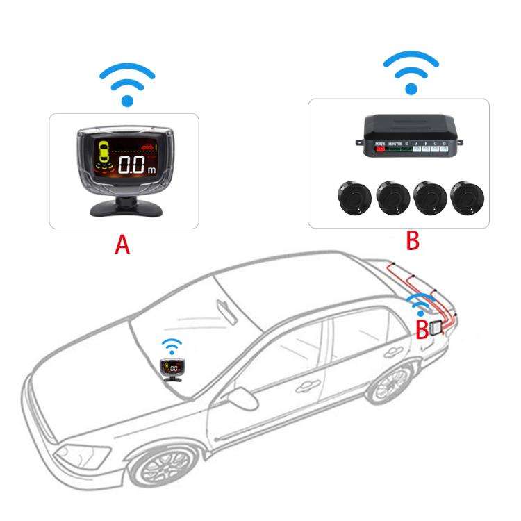 Wireless Radar with LED Display Automatic Alarm Reversing Assist, PZ312W