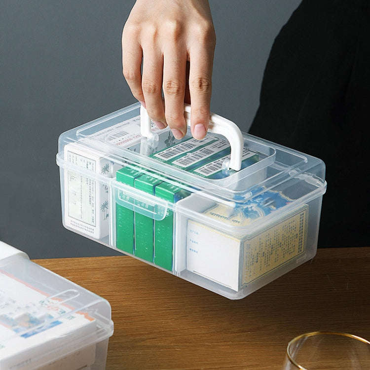 Portable Medicine Box Home Medicine Plastic Storage Box, Style:, Separate Small, High Small, Long...