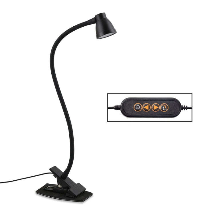 668A001 USB 360 Degree Bend Hose Desk Lamp, Spec:, White Stepless Dimming, Black Stepless Dimming...