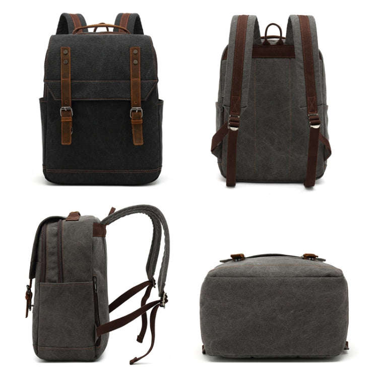 Business Large Capacity Canvas Backpack Outdoor Leisure Travel Computer Bag, Computer Bag
