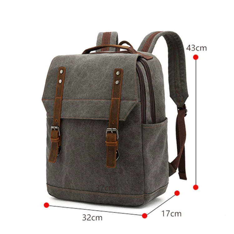 Business Large Capacity Canvas Backpack Outdoor Leisure Travel Computer Bag, Computer Bag