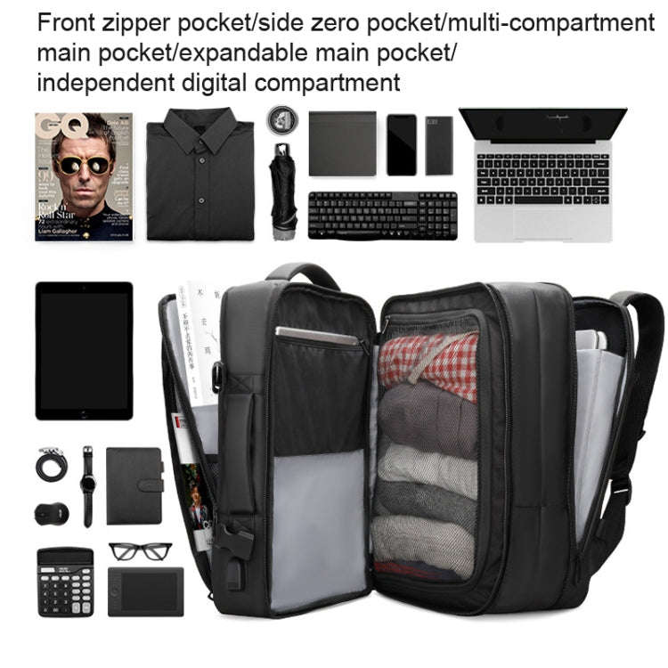 Mark Ryden 17.3 Inch Men Large Capacity Oxford Cloth Computer Backpack,Style:, Ordinary Style, Ex...
