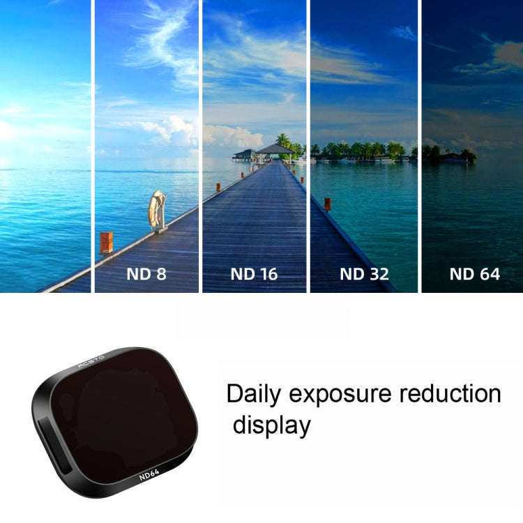 RCSTQ Aluminum Alloy Adjustable Filter Accessories for DJI Mini 3 Pro,Style: UV+CPL+ND8+ND16+ND32...