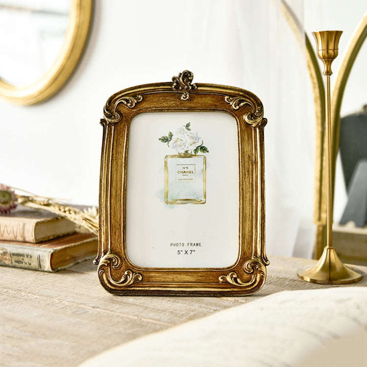 Retro Imitation Wood Home Decor Photo Frames, Spec:, Square-6 inches, Square-7 inches, Arched-6 i...
