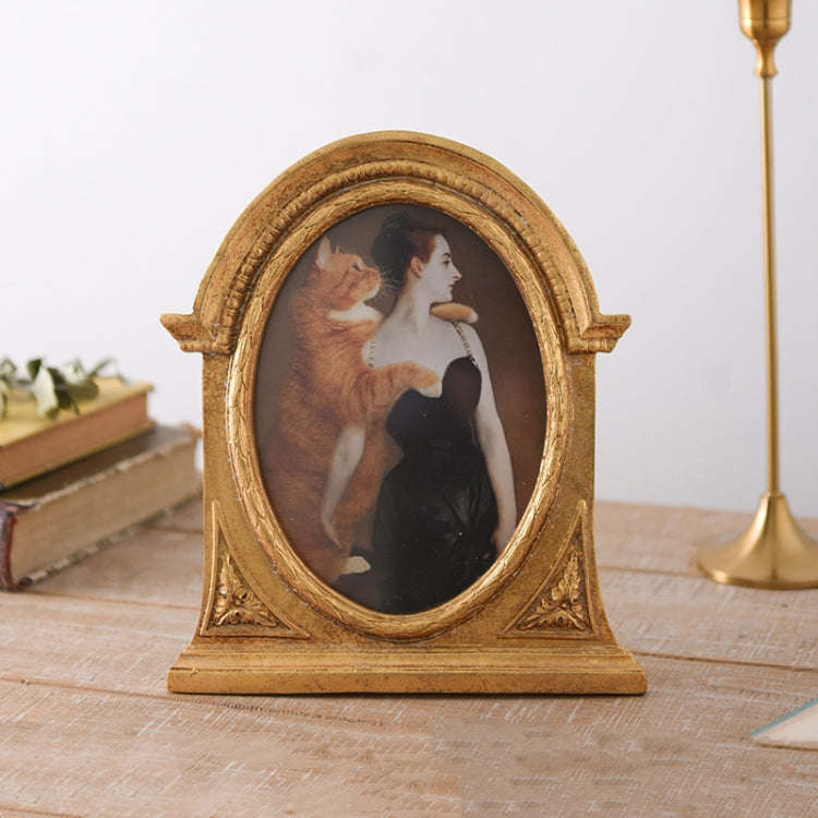 Retro Imitation Wood Home Decor Photo Frames, Spec:, Square-6 inches, Square-7 inches, Arched-6 i...