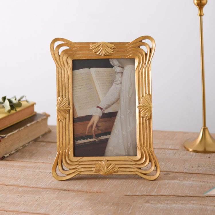 Retro Imitation Wood Home Decor Photo Frames, Spec:, Square-6 inches, Square-7 inches, Arched-6 i...