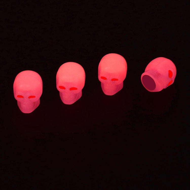 1 Sets Car Tire Luminous Valve Cap Motorcycle Skull Valve Core Cap, 1 Set Red, 1 Set Blue, 1 Set ...
