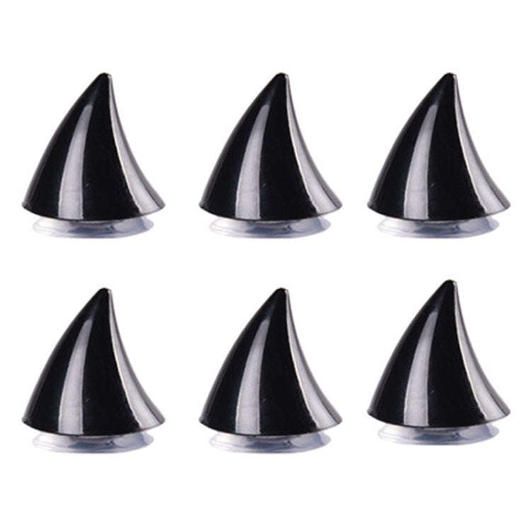 2pcs /Pair Motorcycle Helmet Devil Sucker Decoration, Style:, Wing (Red), Wing (Black), Small Hor...