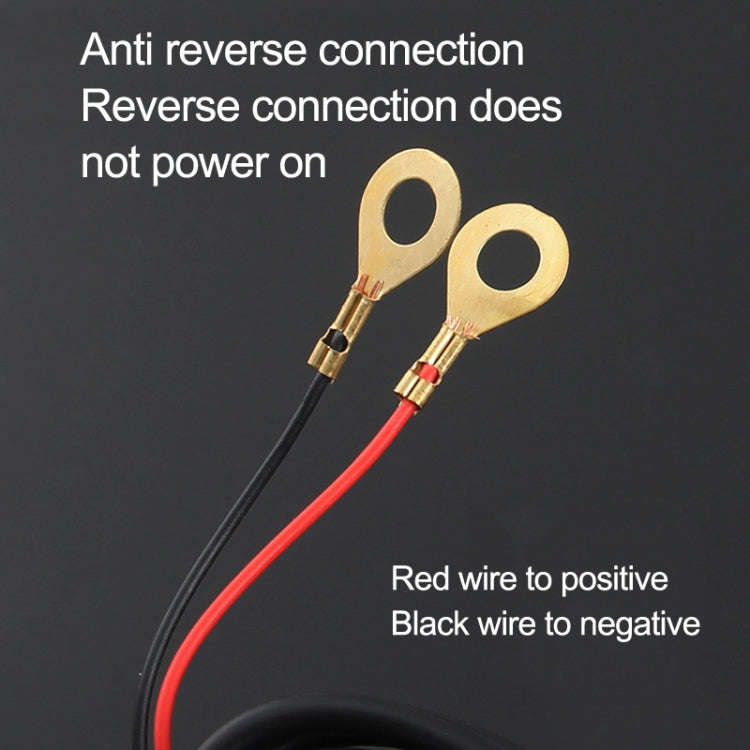Motorcycle Dual USB Mobile Phone Charger 5V 3A Fast Charging, 5V 3A Black