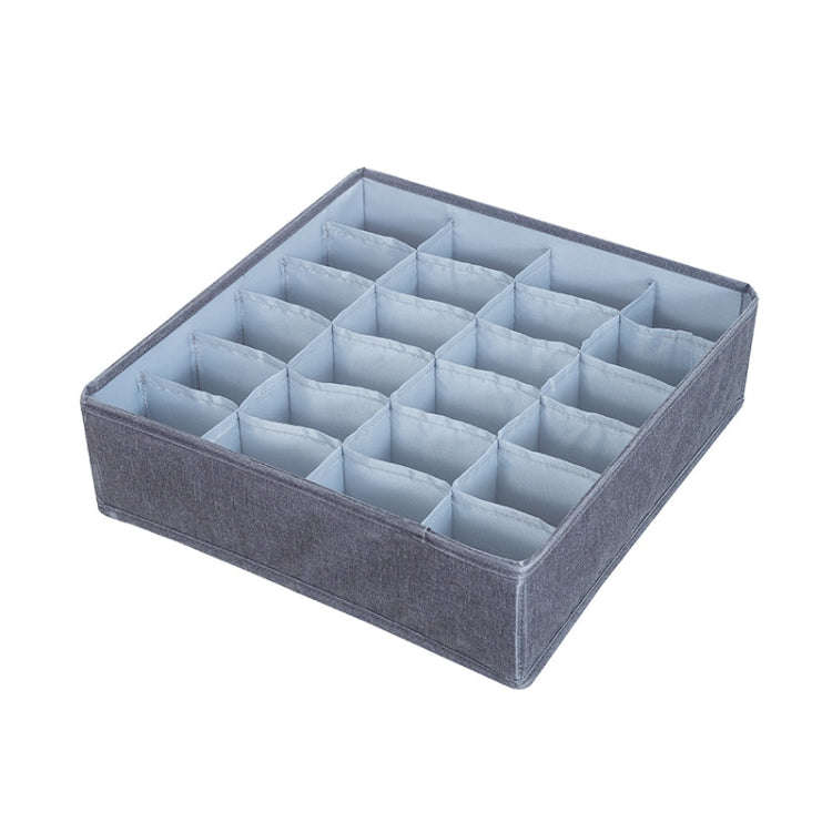 Foldable Drawer Clothes Storage Box, Spec:, 24 Grids (Gray), 24 Grids (Linen), 24 Grids (Red), 24...