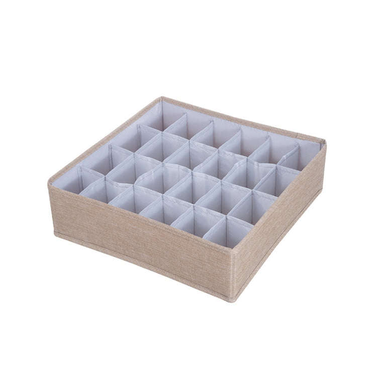 Foldable Drawer Clothes Storage Box, Spec:, 24 Grids (Gray), 24 Grids (Linen), 24 Grids (Red), 24...