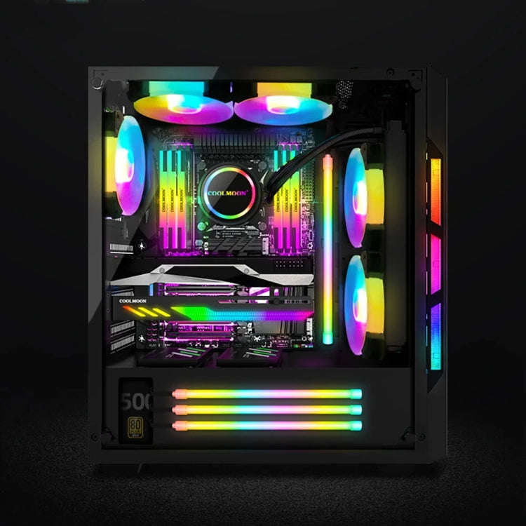 ARGB Chassis Light Bar Computer Decorative Silicone LED Lamp Strip, Y360 Round