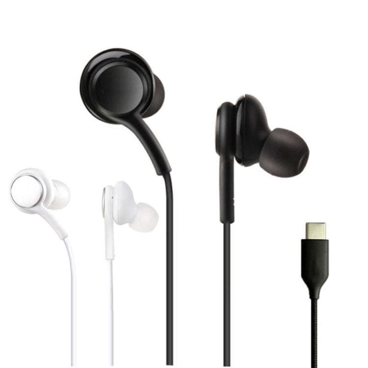 115 Type-C Digital Chip Wire-controlled Headphones, For Samsung  Note 10 (White)