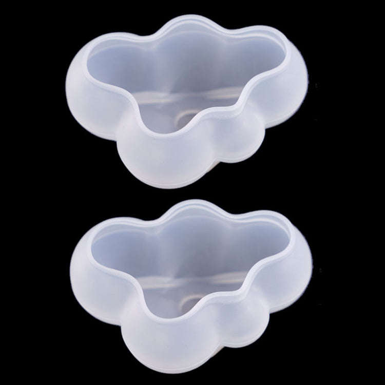 2 PCS Cloud DIY Mirror Silicone Mold, Specification: Large, Small, Medium, Large