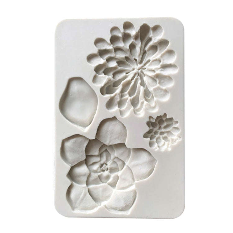 Big Flower Chocolate Fondant Cake Silicone Mold, Big Flower