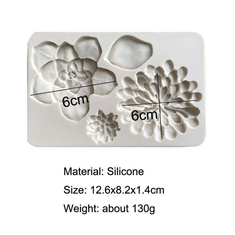Big Flower Chocolate Fondant Cake Silicone Mold, Big Flower