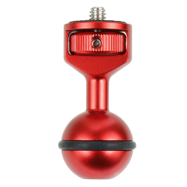 2.5cm Ball Head Clip for Action Camera Underwater Video Camera Light Diving Joint, Red, Black, Ti...