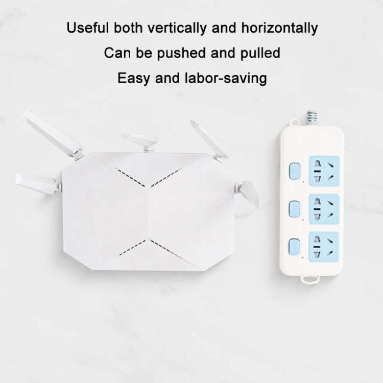 10pcs Traceless Wall Hanging Multifunction Plug-in Rack, Specification: Double, Single, Double