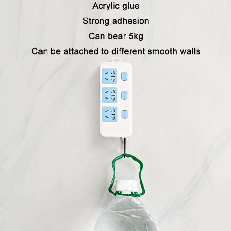 10pcs Traceless Wall Hanging Multifunction Plug-in Rack, Specification: Double, Single, Double