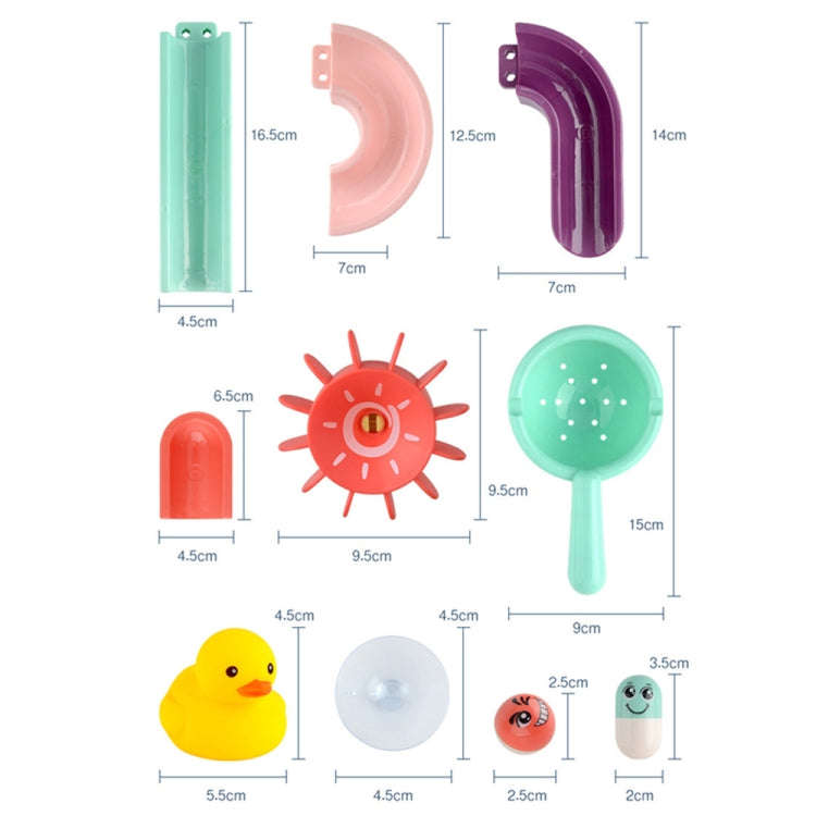 Children Bath Building Blocks Slide Water Toys, Spec:, 12-pieces, 24-pieces, 44-pieces