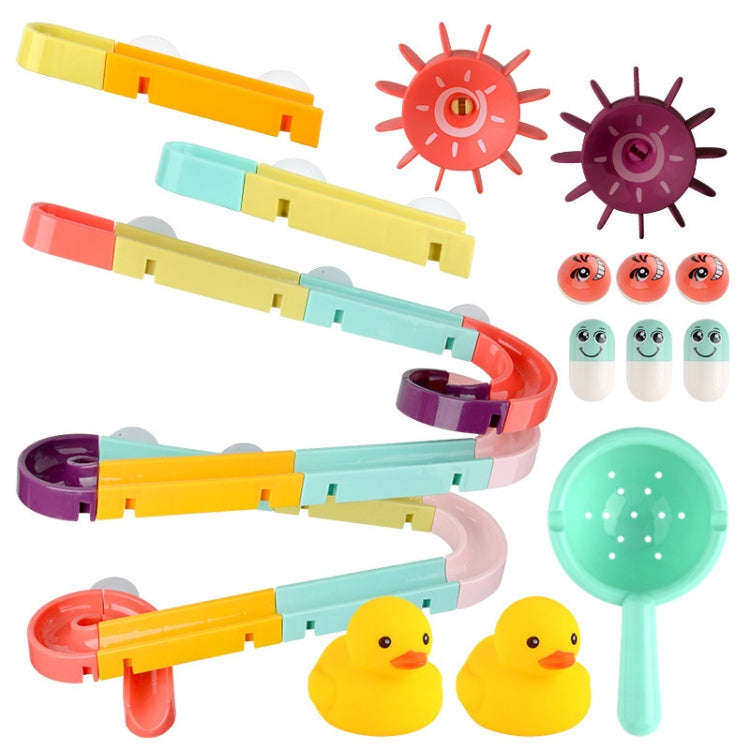 Children Bath Building Blocks Slide Water Toys, Spec:, 12-pieces, 24-pieces, 44-pieces