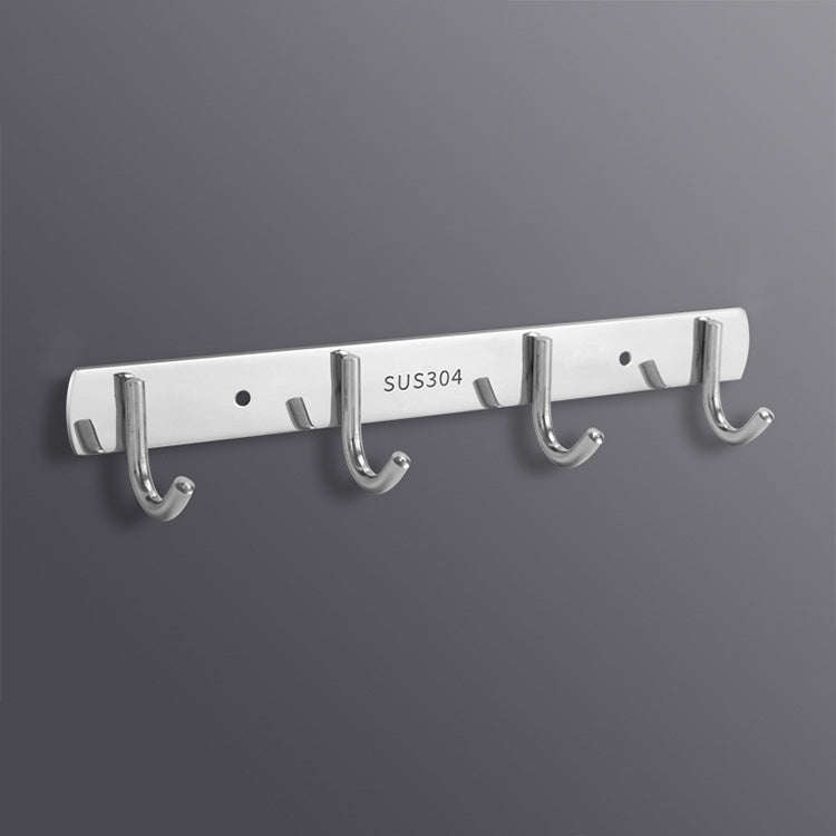 304 Stainless Steel No Punching Door Rear Coat Hook, 3 Hooks, 4 Hooks, 6 Hooks, 7 Hooks, 8 Hooks,...