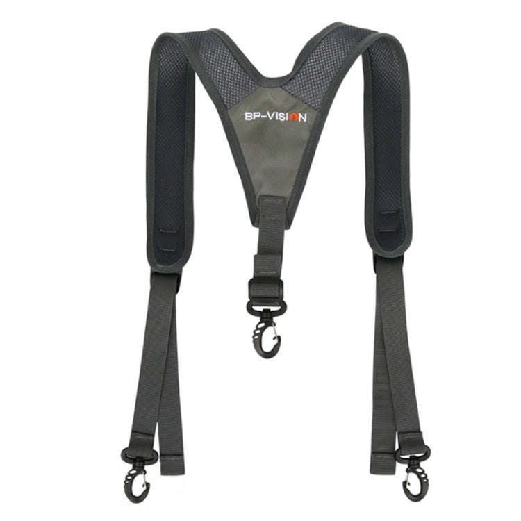 BP-VISION Outdoor Sports Backpack Shoulder Strap, Grey, With Chest Buckle