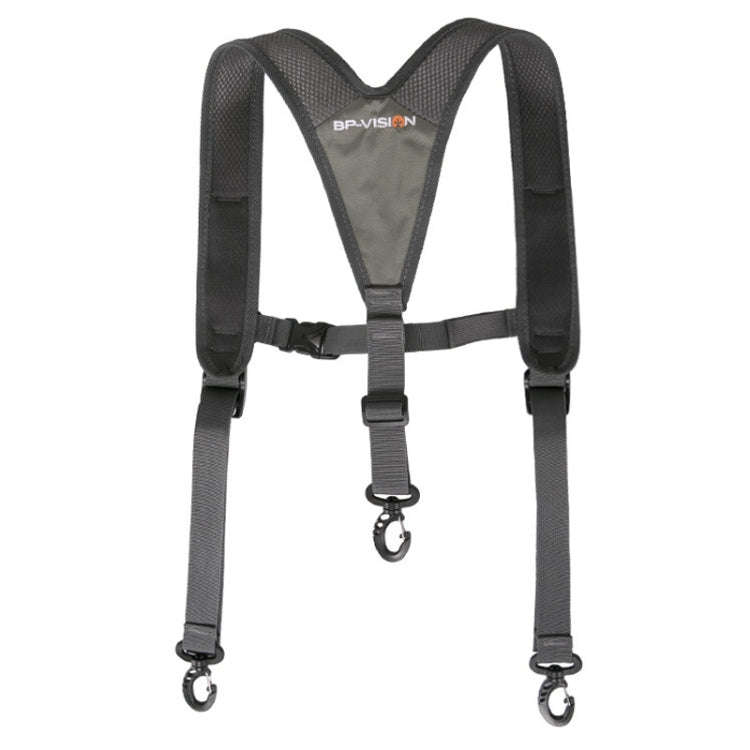 BP-VISION Outdoor Sports Backpack Shoulder Strap, Grey, With Chest Buckle