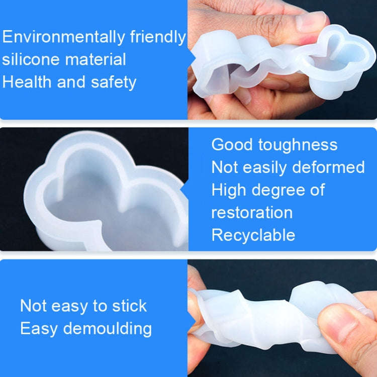 D2111-1 DIY Drop Mold Heart Candle Silicone Mold, D2111-1
