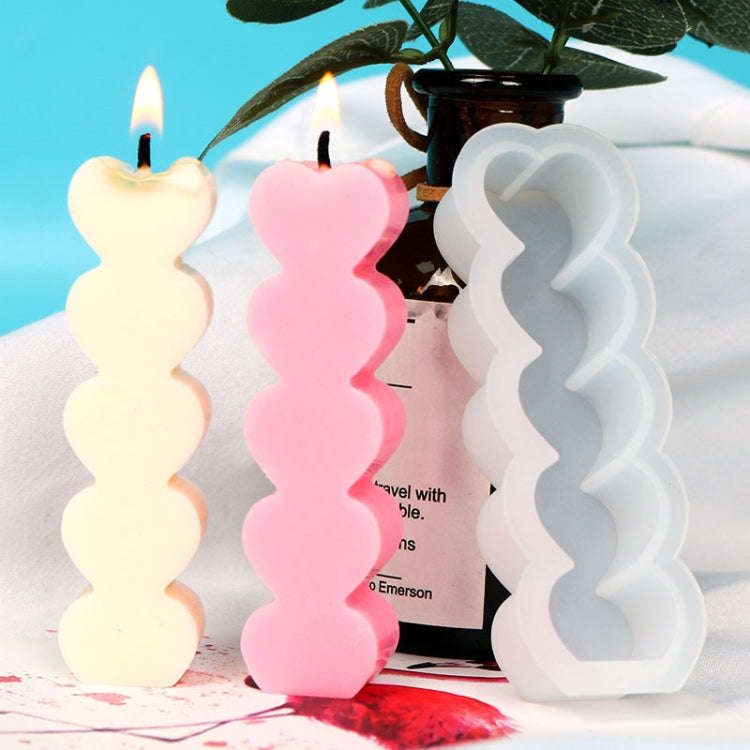 D2111-1 DIY Drop Mold Heart Candle Silicone Mold, D2111-1