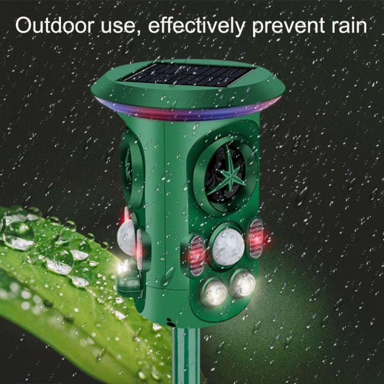 RC-543 Solar Energy 360 Degree Omnidirectional Ultrasonic Bird Repeller Animal Repeller, RC-543 D...