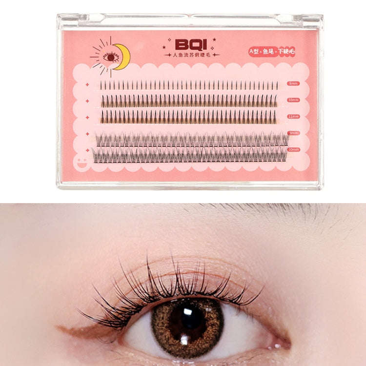 BQI B7229 Lightweight Natural Curling Three-dimensional Slim False Eyelashes, Style:, Type A+Fish...