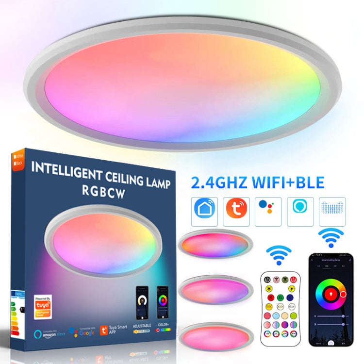 WiFi Bluetooth 2.4G Remote Control LED Ceiling Light, Voltage:, EU Standard 220V-240V, US Standar...