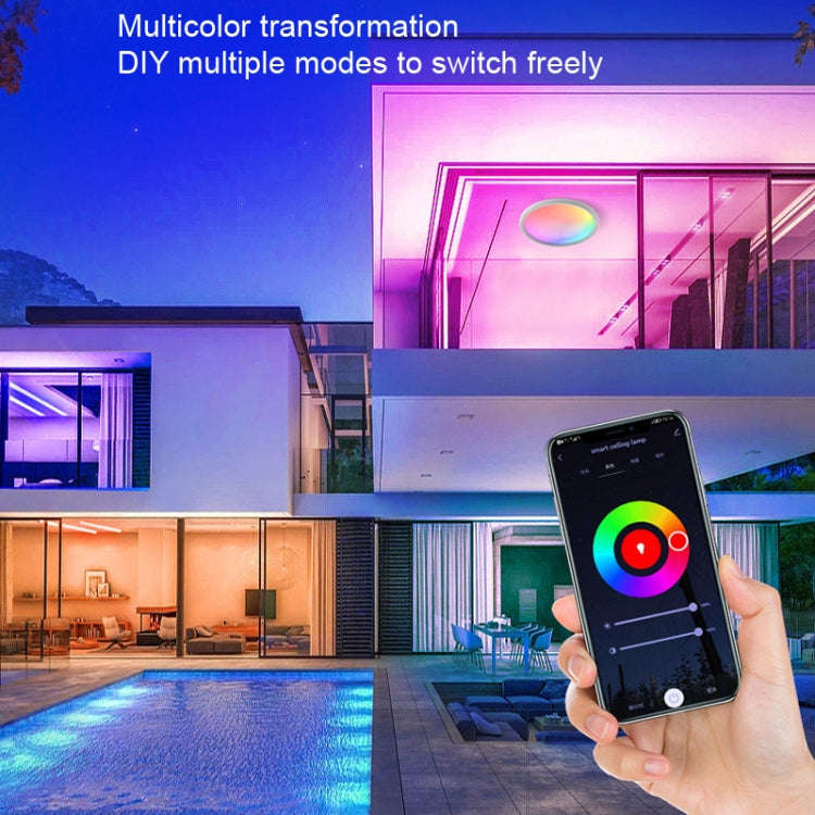 WiFi Bluetooth 2.4G Remote Control LED Ceiling Light, Voltage:, EU Standard 220V-240V, US Standar...