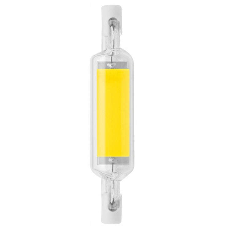 R7S LED COB Dimmer Glass Lamp Double-end Horizontal Plug-in Light, 78MM 10W, 118mm 20W