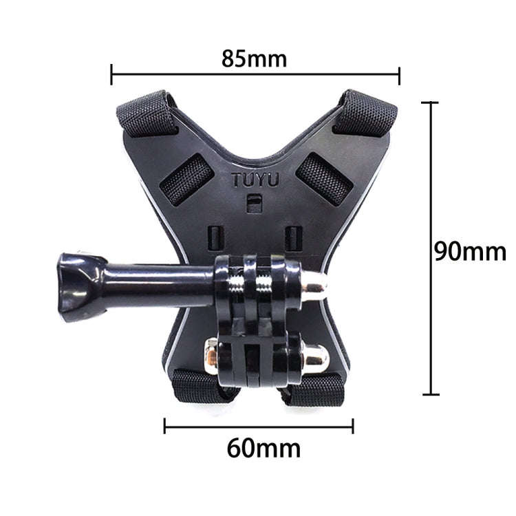 TUYU Motorcycle Helmet Chin Action Camera Mobile Phone Mounting Bracket, Black Bracket, Blue Brac...